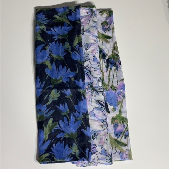 Forget me not Floral Trio Infinity Scarf bundle of 3 - Picture 1 of 5